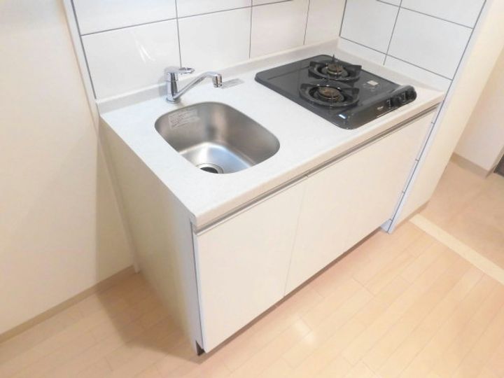 兵庫県神戸市中央区中山手通7丁目(マンション)の賃貸物件のキッチン