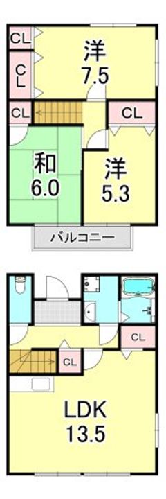 兵庫県神戸市西区南別府2丁目(一戸建)の賃貸物件の間取り