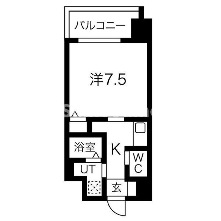 大阪府大阪市浪速区芦原2丁目(マンション)の賃貸物件の間取り