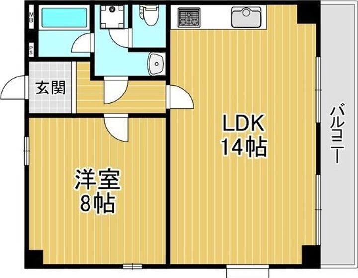 アーバンコモード新長田の間取り