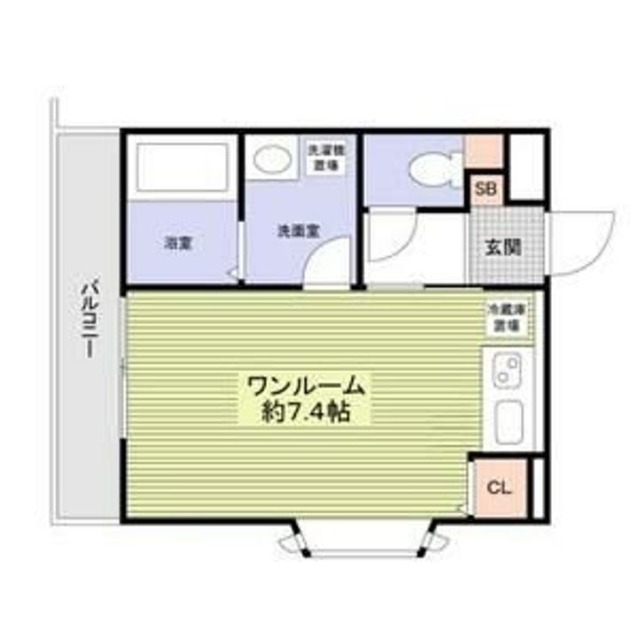 兵庫県神戸市兵庫区松本通8丁目(アパート)の賃貸物件の間取り