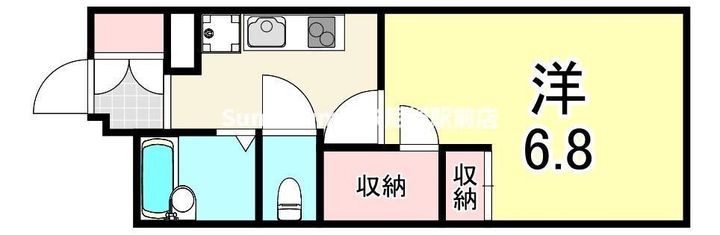 兵庫県尼崎市南塚口町5丁目(アパート)の賃貸物件の間取り