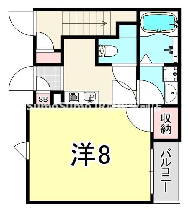 大阪府大阪市淀川区加島1丁目(アパート)の賃貸物件の間取り