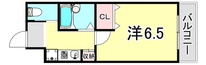 兵庫県神戸市兵庫区中道通2丁目(マンション)の賃貸物件の間取り