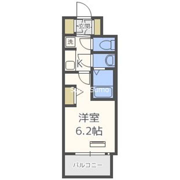 大阪府大阪市西区九条南3丁目(マンション)の賃貸物件の間取り