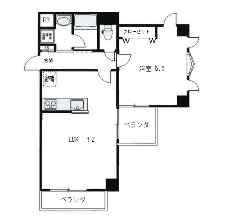 兵庫県尼崎市南塚口町3丁目(マンション)の賃貸物件の間取り