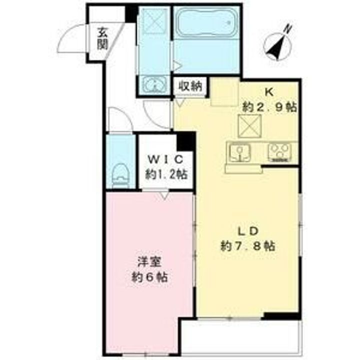 兵庫県神戸市中央区神若通1丁目(アパート)の賃貸物件の間取り