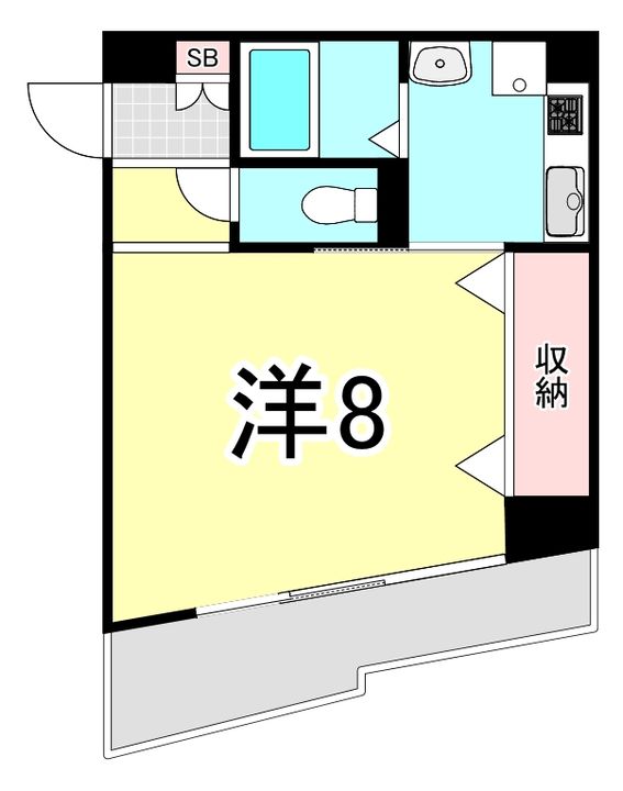 兵庫県西宮市二見町(マンション)の賃貸物件の間取り