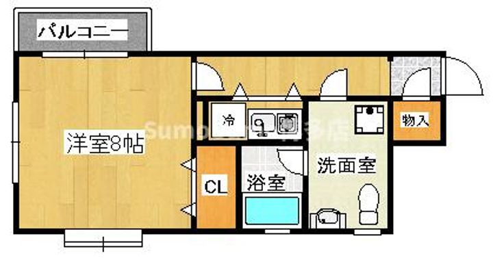 福岡県福岡市早良区昭代3丁目(マンション)の賃貸物件の間取り