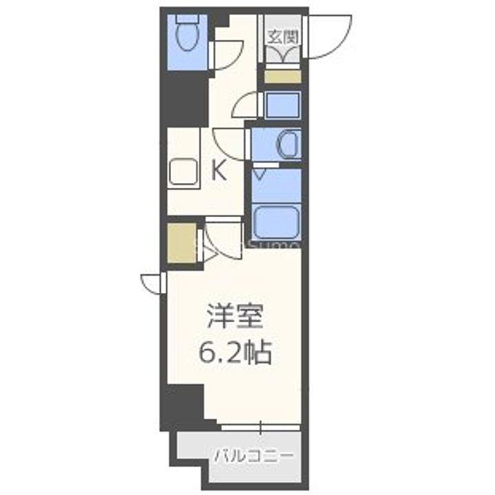 大阪府大阪市中央区南久宝寺町1丁目(マンション)の賃貸物件の間取り