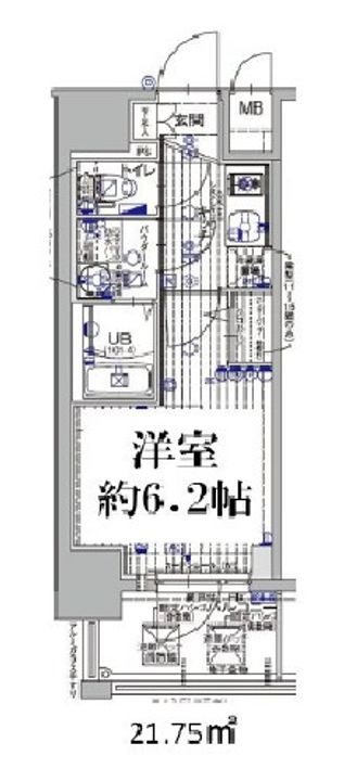 兵庫県神戸市兵庫区西上橘通1丁目(マンション)の賃貸物件の間取り