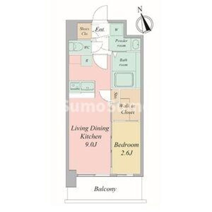 セレニテ夕陽丘エクラの間取り