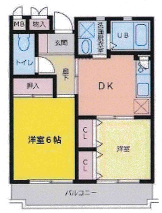 兵庫県神戸市兵庫区荒田町3丁目(マンション)の賃貸物件の間取り