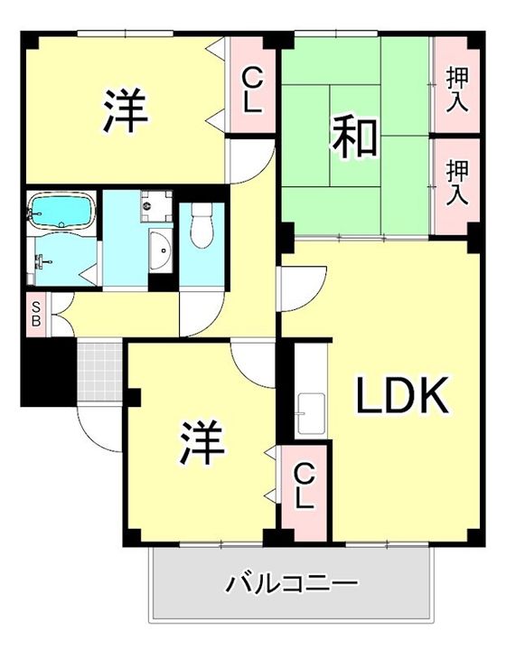 兵庫県神戸市東灘区深江南町1丁目(マンション)の賃貸物件の間取り