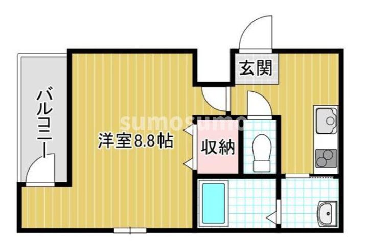 兵庫県尼崎市南塚口町8丁目(アパート)の賃貸物件の間取り