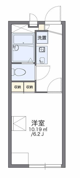兵庫県尼崎市水堂町1丁目(アパート)の賃貸物件の間取り