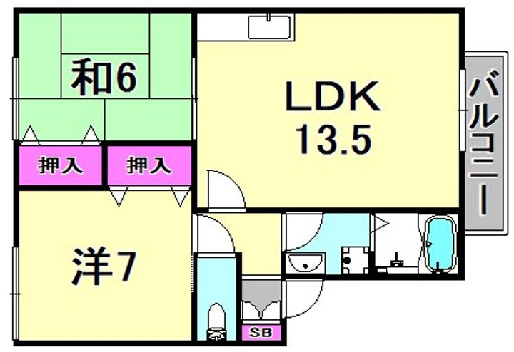 兵庫県尼崎市大庄西町3丁目(アパート)の賃貸物件の間取り