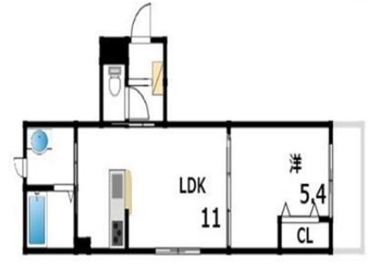ホワイトメゾン御影の間取り