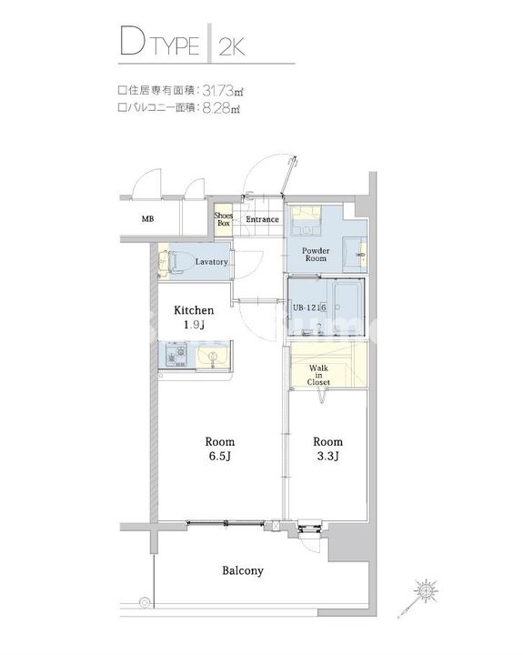 エンクレスト博多駅東Ⅱの間取り