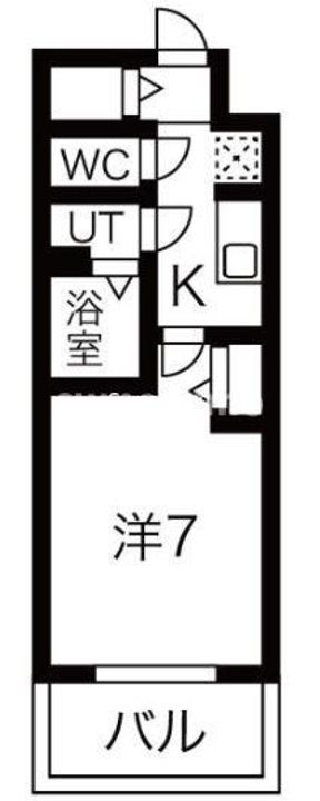 大阪府大阪市浪速区塩草2丁目(マンション)の賃貸物件の間取り