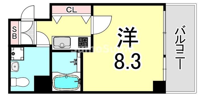 ベルエアー江上の間取り