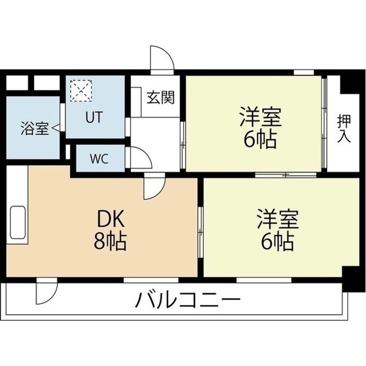 メゾンドール桜坂 の間取り