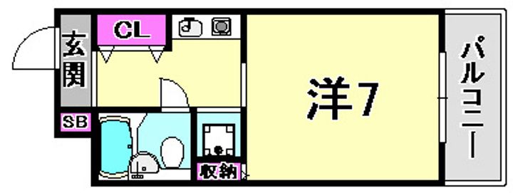 メゾン・ド・六甲パートⅢの間取り