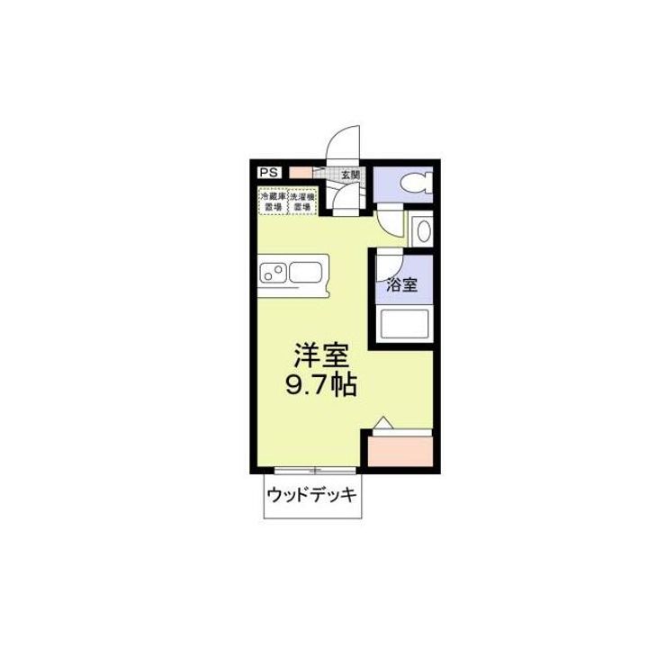 埼玉県鶴ヶ島市大字鶴ヶ丘の賃貸アパートの間取り
