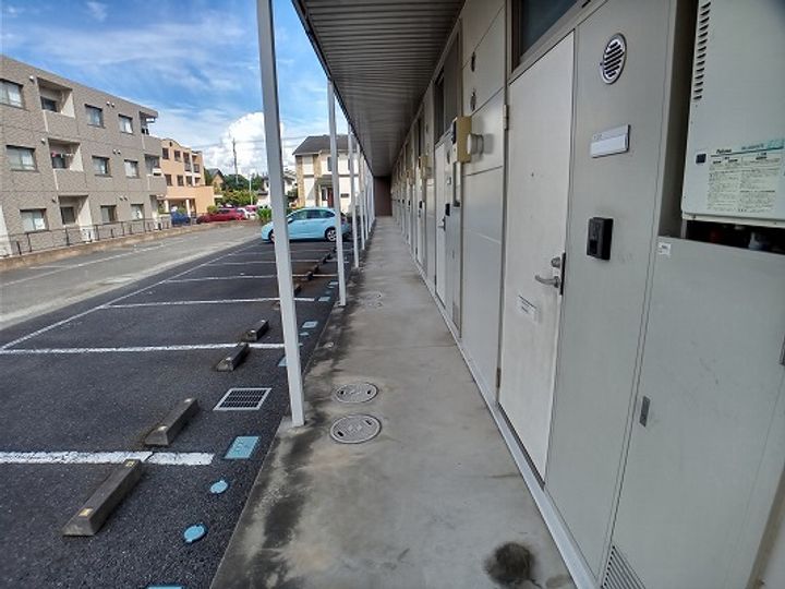 レオパレスカシオペアの玄関