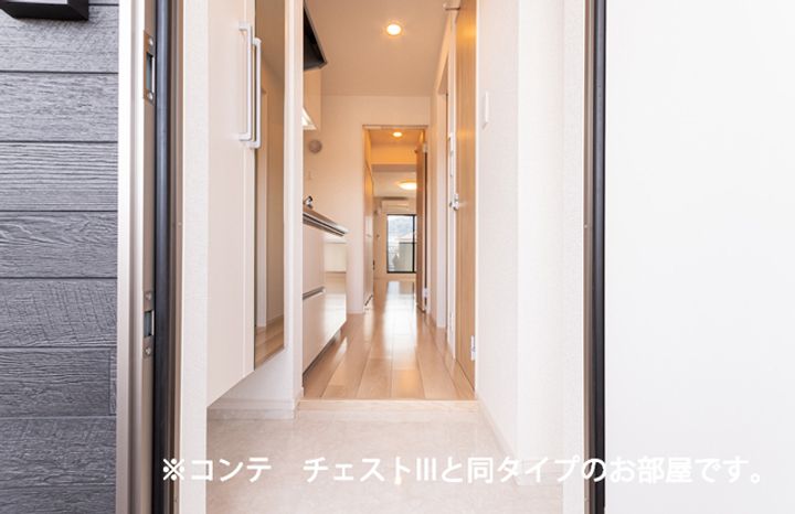 ヒカルサ深谷Iの玄関