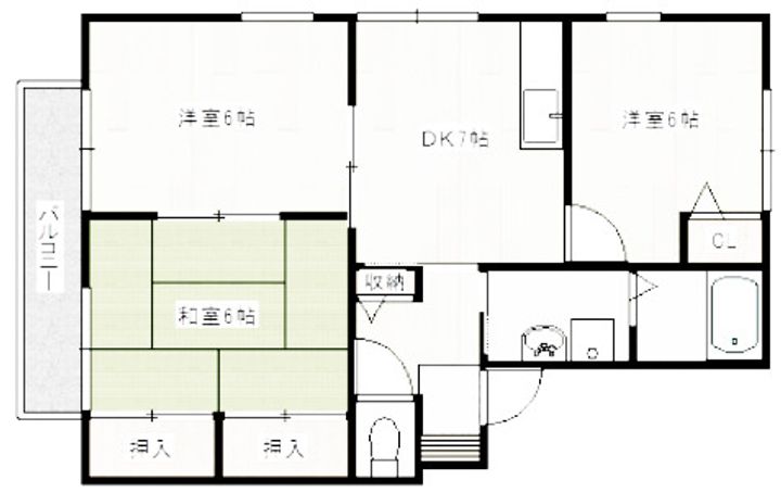 クレール山口の間取り