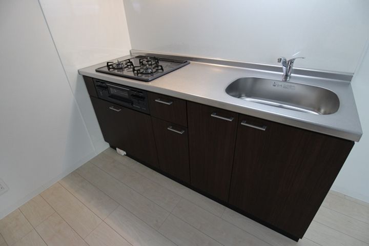 福岡県久留米市松ケ枝町(マンション)の賃貸物件のキッチン