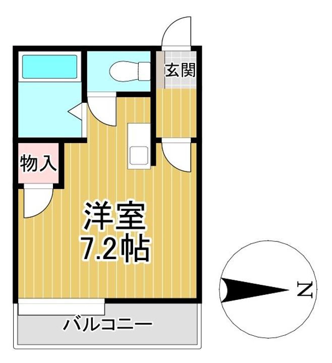 アイビーフラッツ303号の間取り