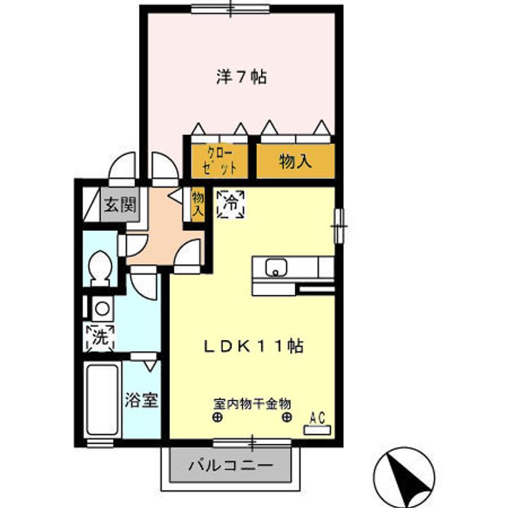 グランモア101の間取り