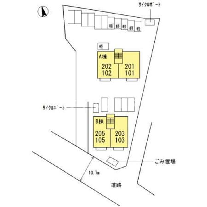 ブルームB棟203号のその他画像