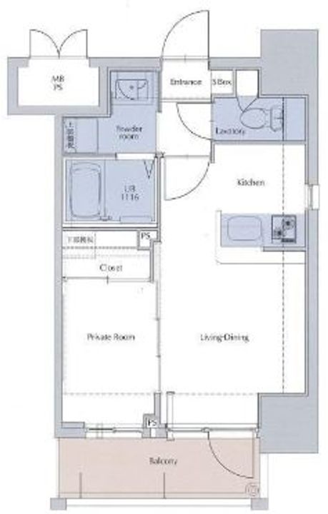 ネストピア天神東Ⅱの間取り
