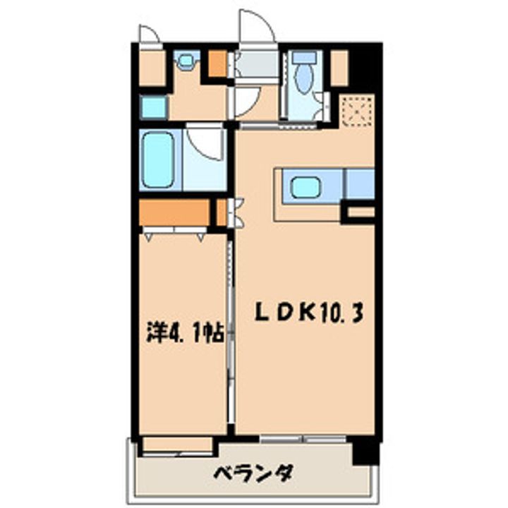 クリムゾン博多Ⅱの間取り