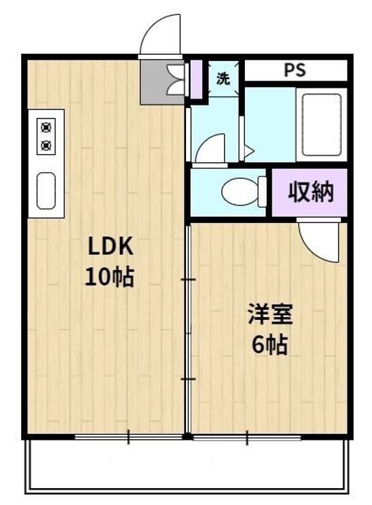 権藤ビル106号の間取り