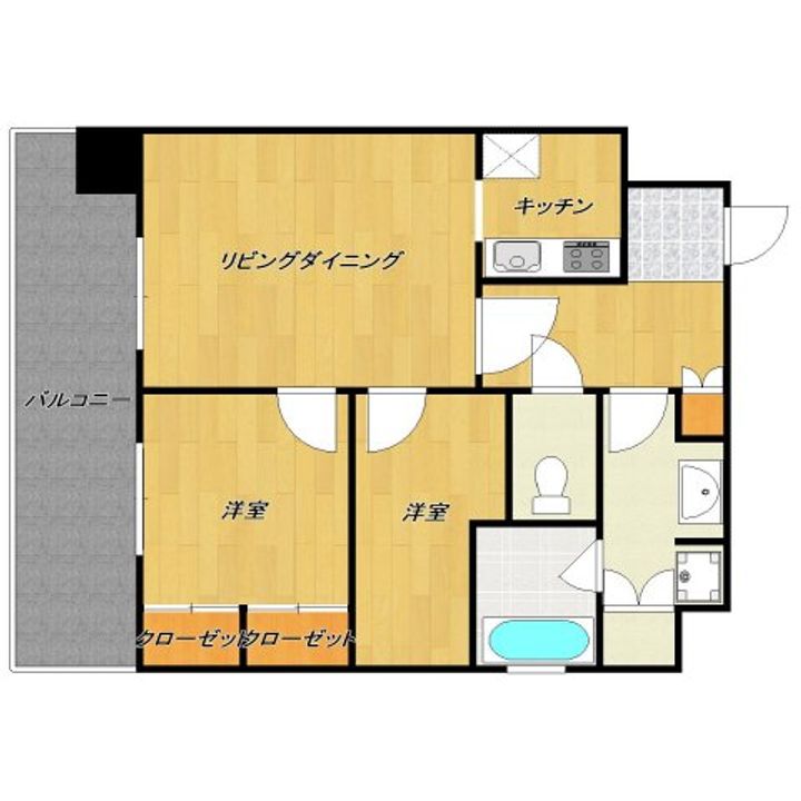 カルム吉塚の間取り