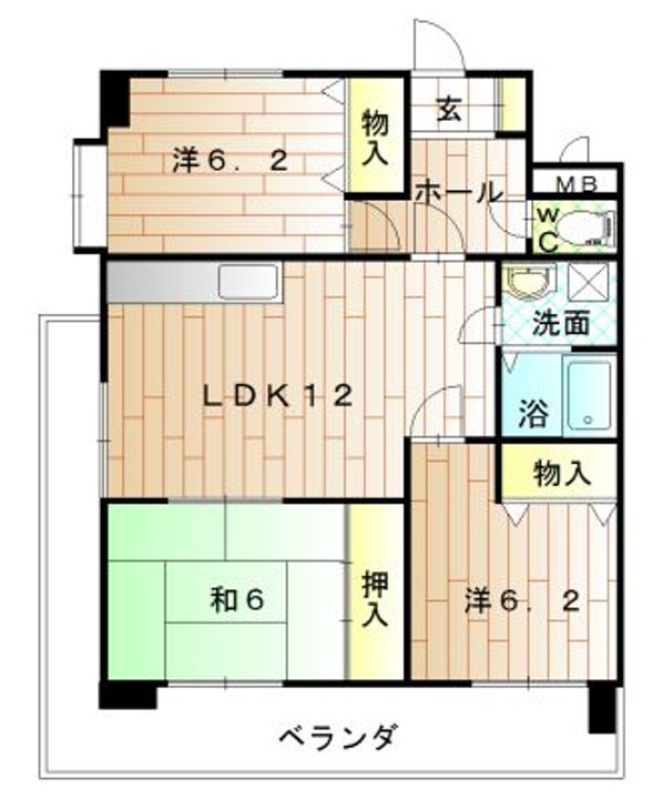 シャルムⅡの間取り