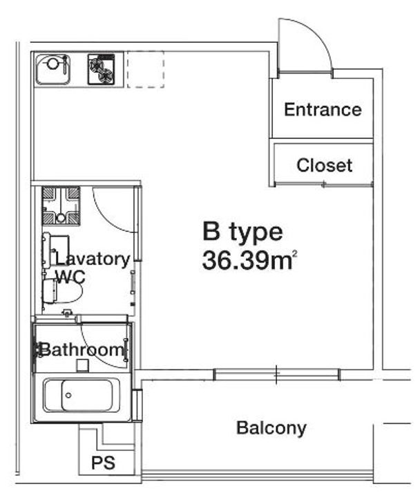 フェイズインアネックス博多の間取り