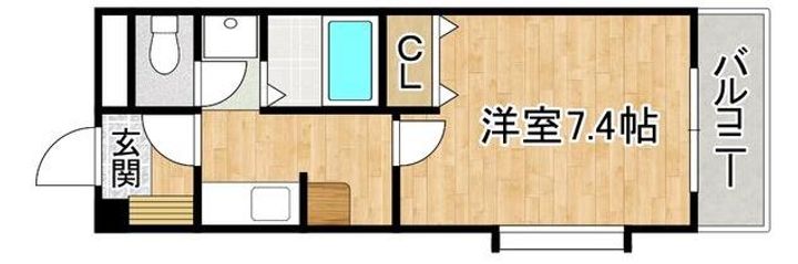 メゾンドアブリールの間取り