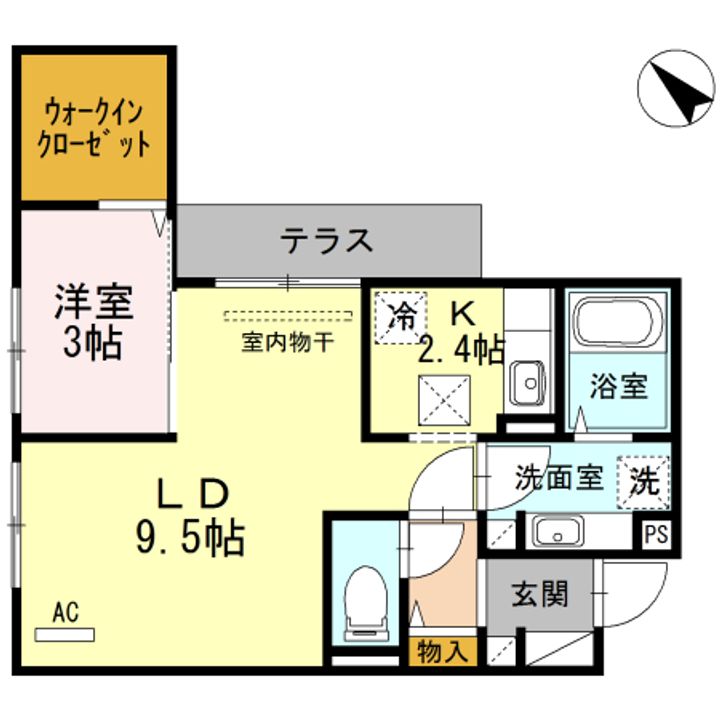 D-room大橋の間取り