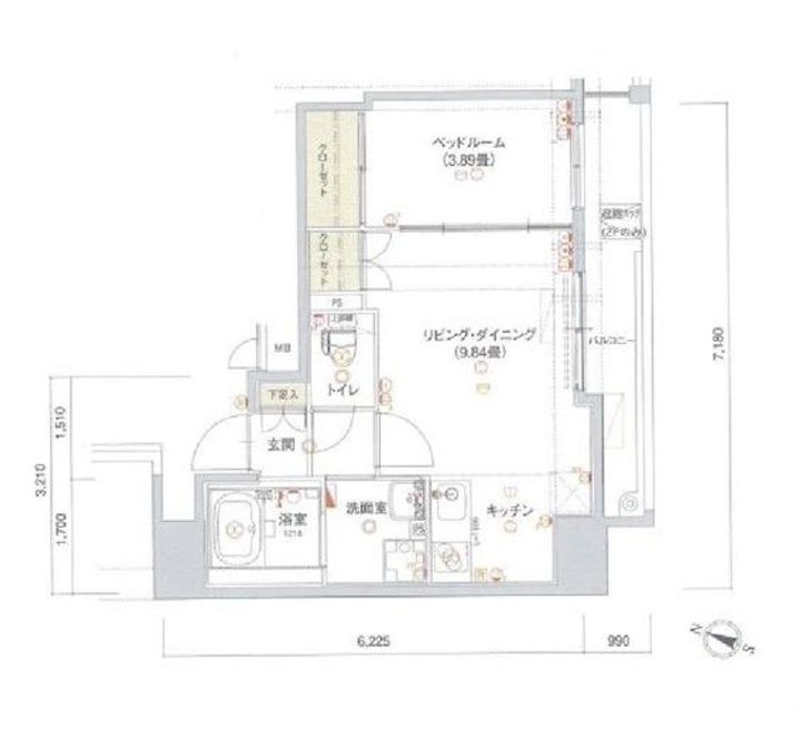 グランパーク県庁前の間取り