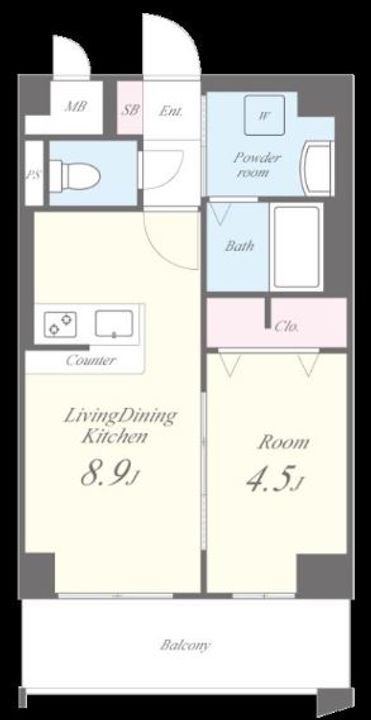 エルヴィータ箱崎の間取り