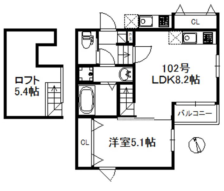 モアメゾン中央公園前の間取り
