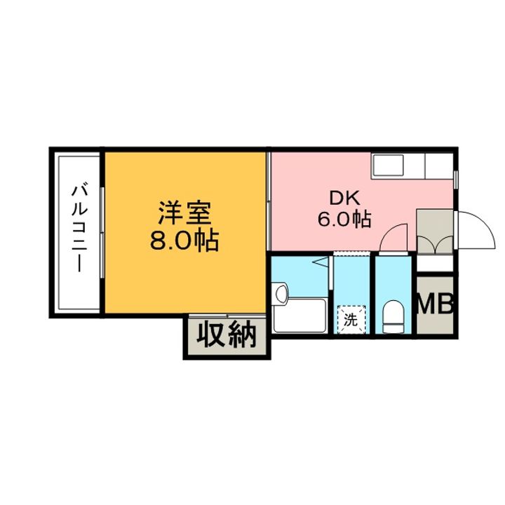 シャトレ東合川の間取り