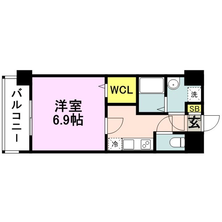 エンクレスト天神MODEの間取り