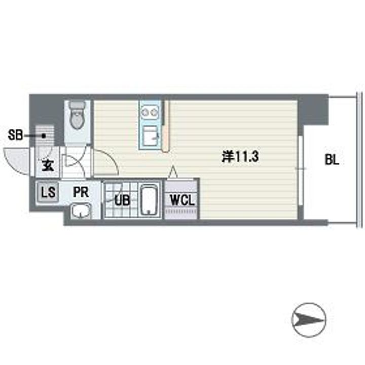 リフェスタ渡辺通の間取り