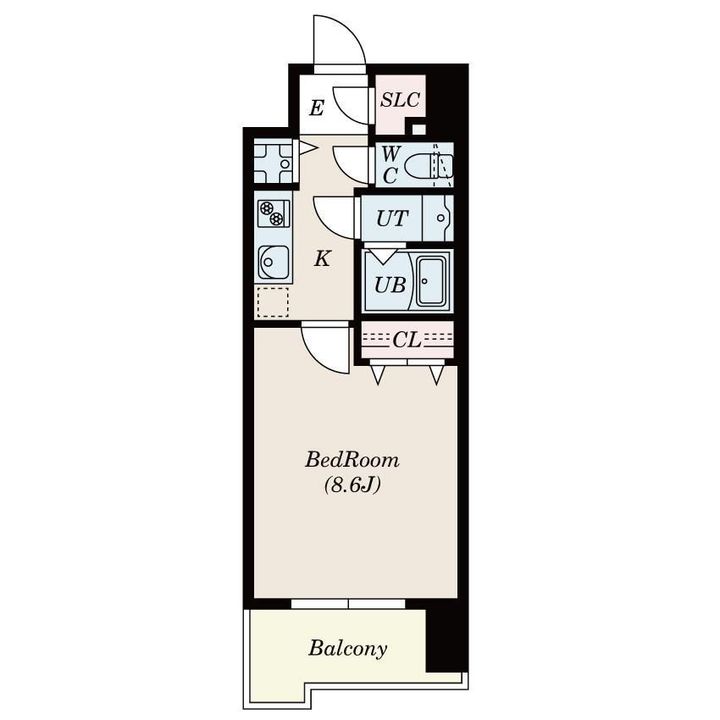 S-RESIDENCE六ツ門abreastⅡの間取り